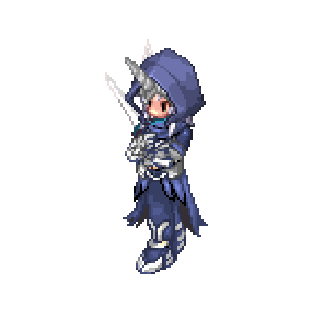 Gravekeeper, drawn from the game's own sprites